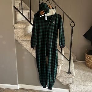 Flannel one piece